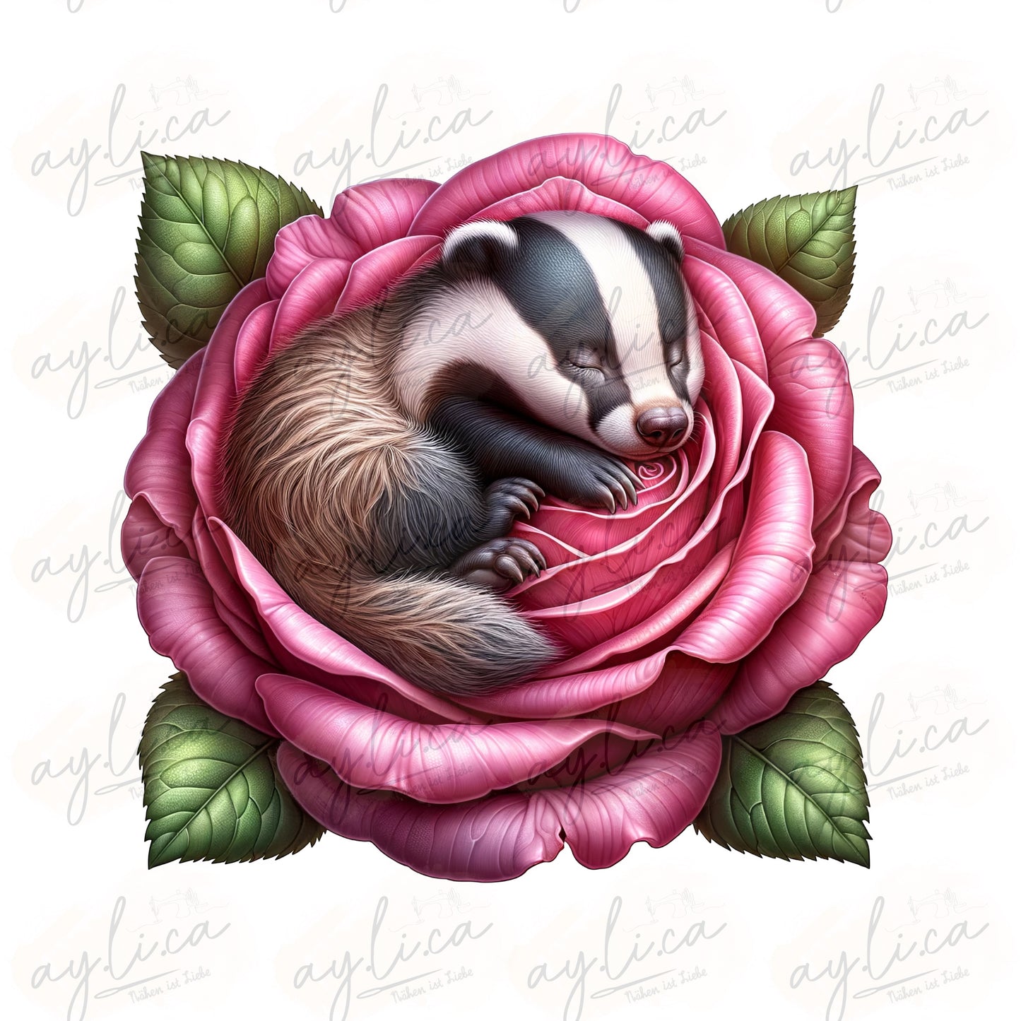 BÜGELBILD BLUMEN DACHS