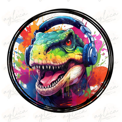 BÜGELBILD PATCH T-REX in 2 Größen