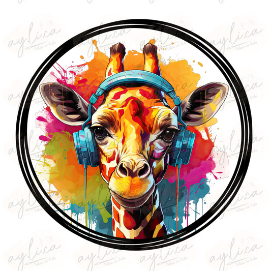 BÜGELBILD PATCH GIRAFFE in 2 Größen