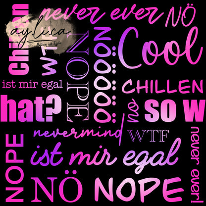 NOPE/NÖ STATEMENT in 3 exklusiven Varianten