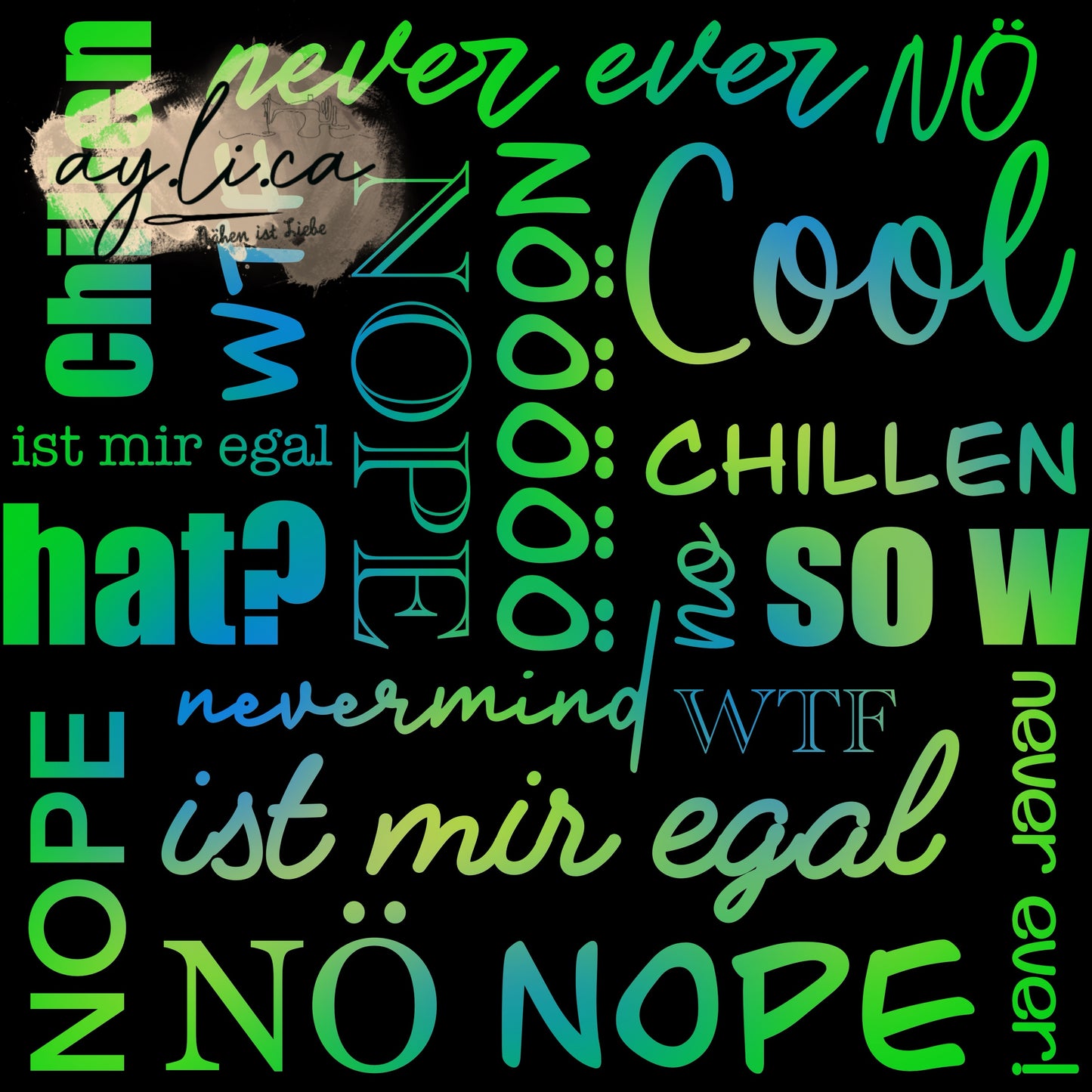 NOPE/NÖ STATEMENT in 3 exklusiven Varianten