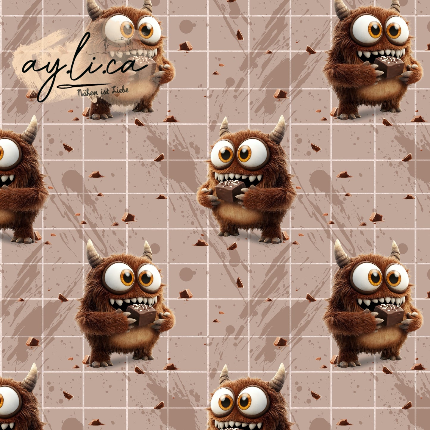 SCHOKIMONSTER Überbreite 180cm French Terry