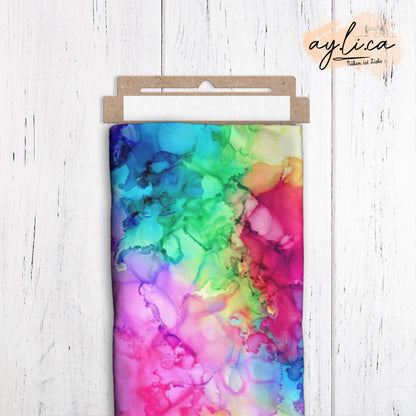 ALKOHOL INK MULTICOLOR Überbreite 180cm Jersey