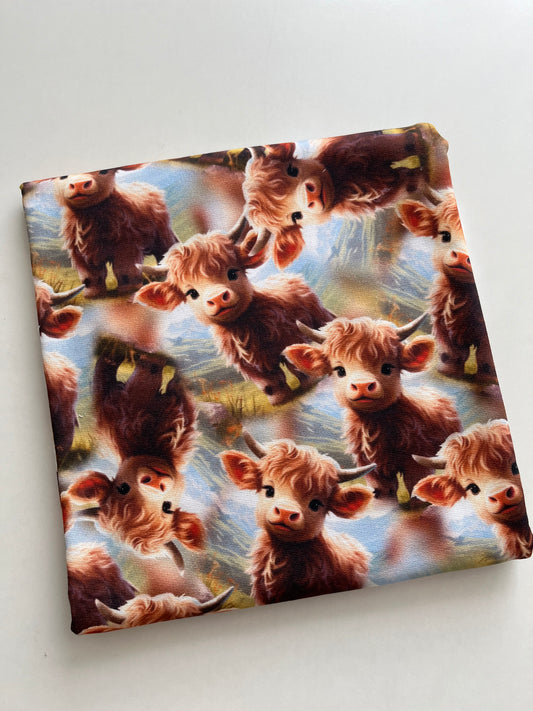 HIGHLAND COWS 0,5 Meter French Terry