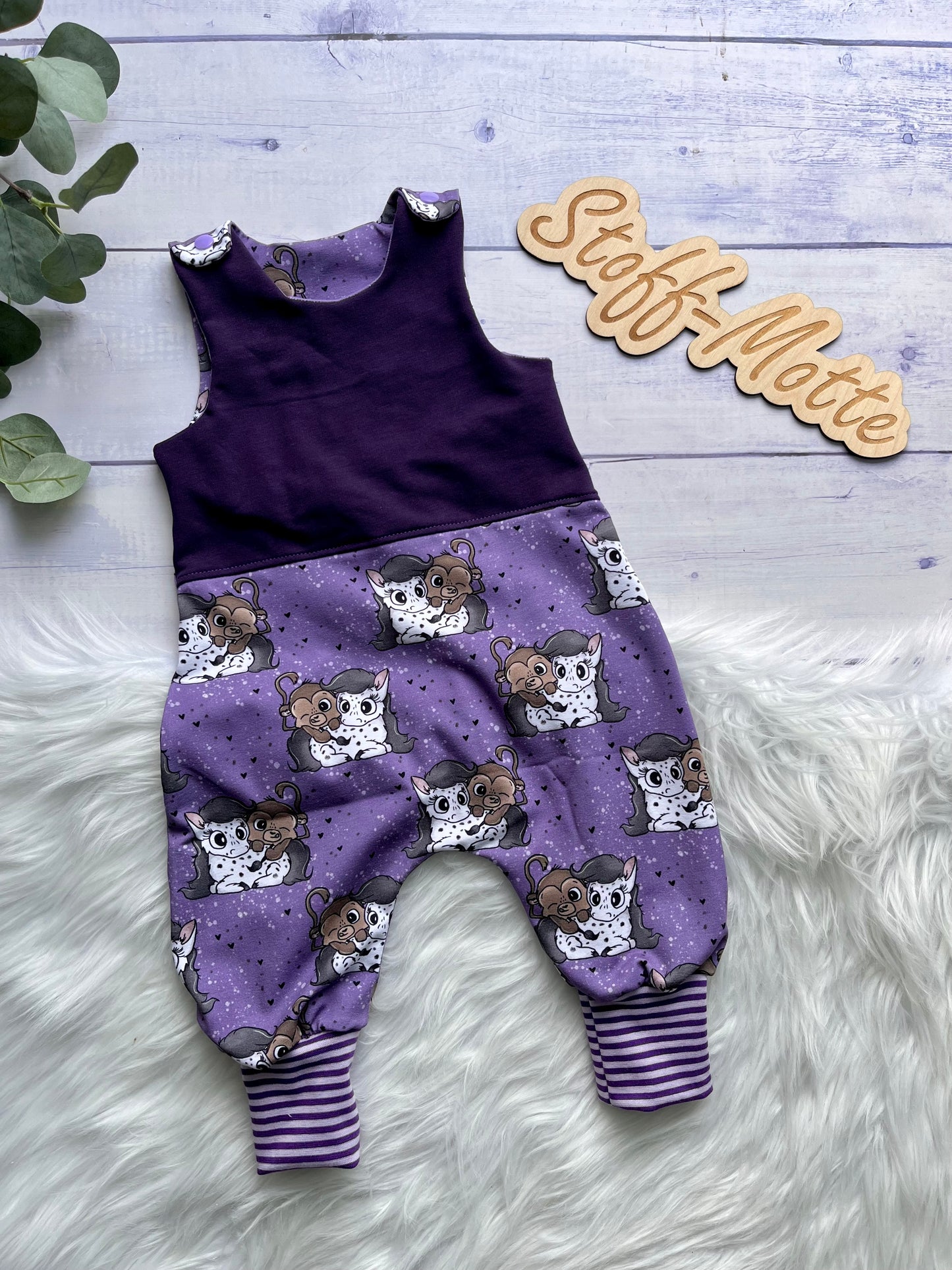 STRAMPLER Pony&Äffchen Gr.74