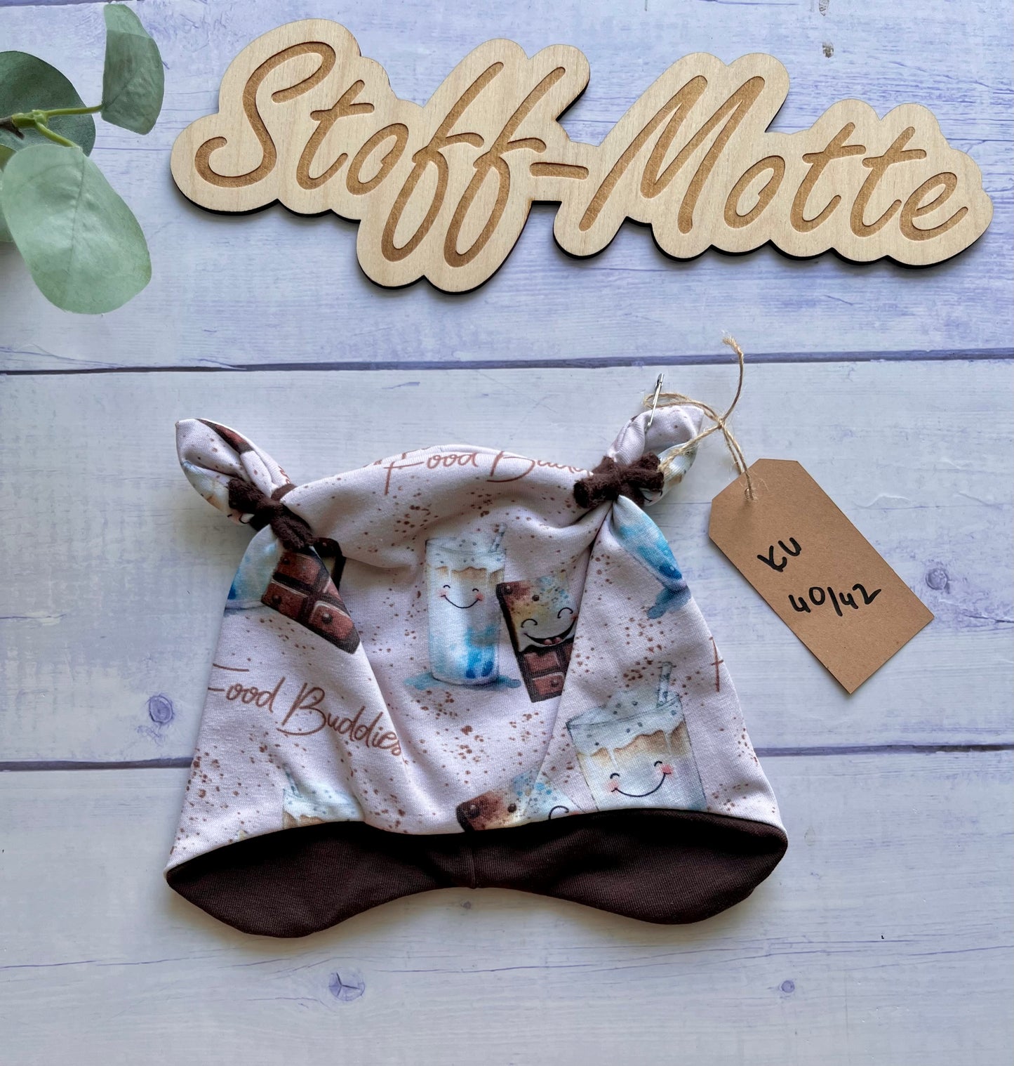 MÜTZE ZIPFELCHEN Chocolate KU40/42cm