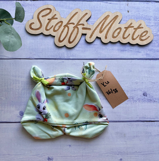 MÜTZE ZIPFELCHEN Häschen KU36/38cm