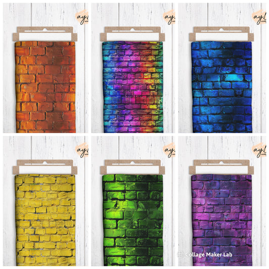 BRICKS #2 in 6 Farben