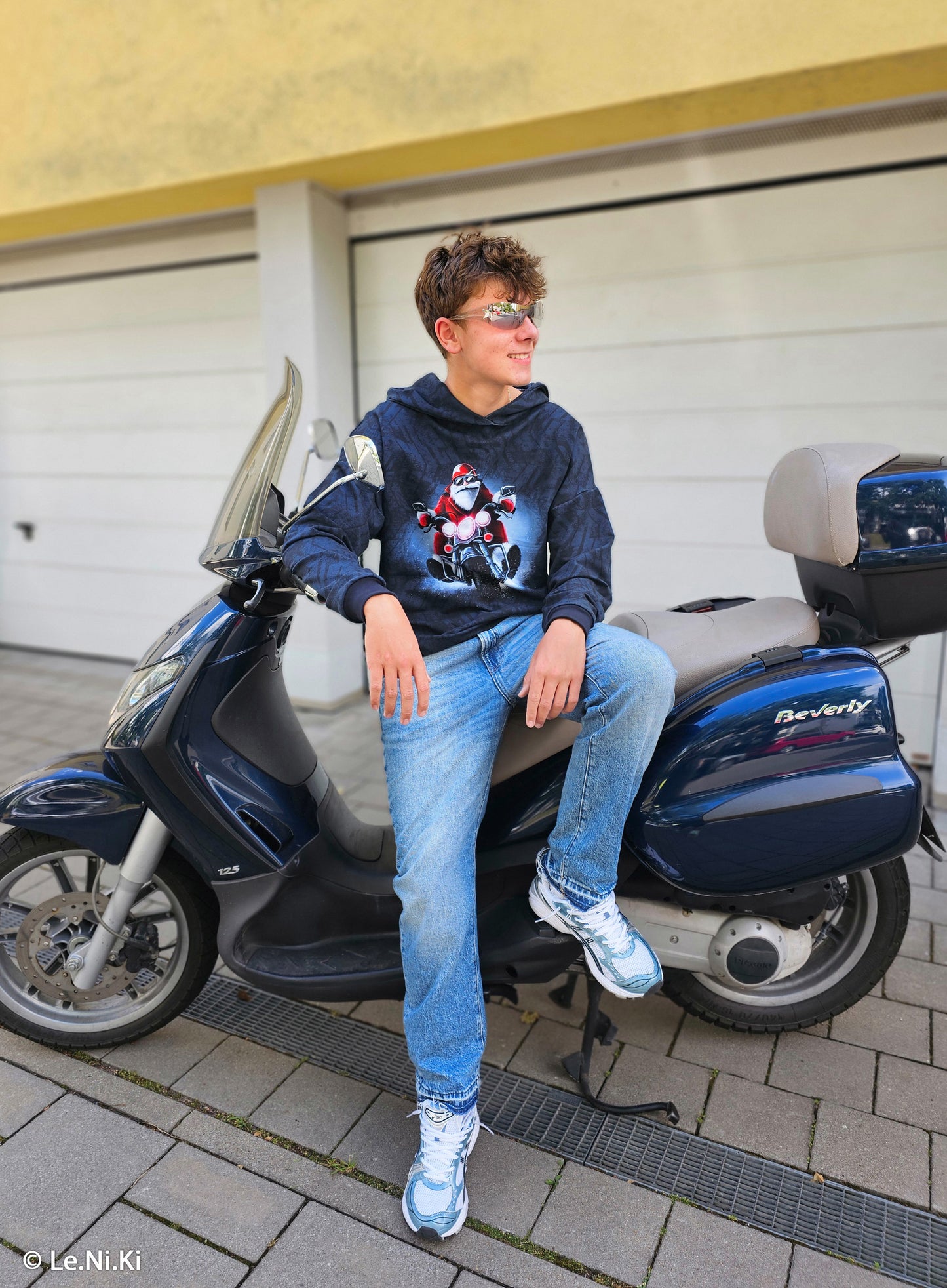 SANTA IS COMING NAVY by Thorsten Berger PANEL