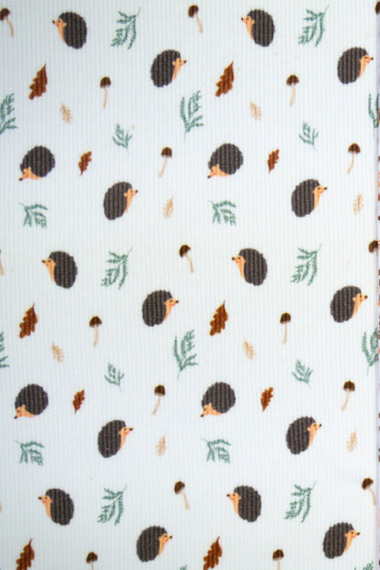 Rippjersey PIA Igel mit Blätter by Swafing