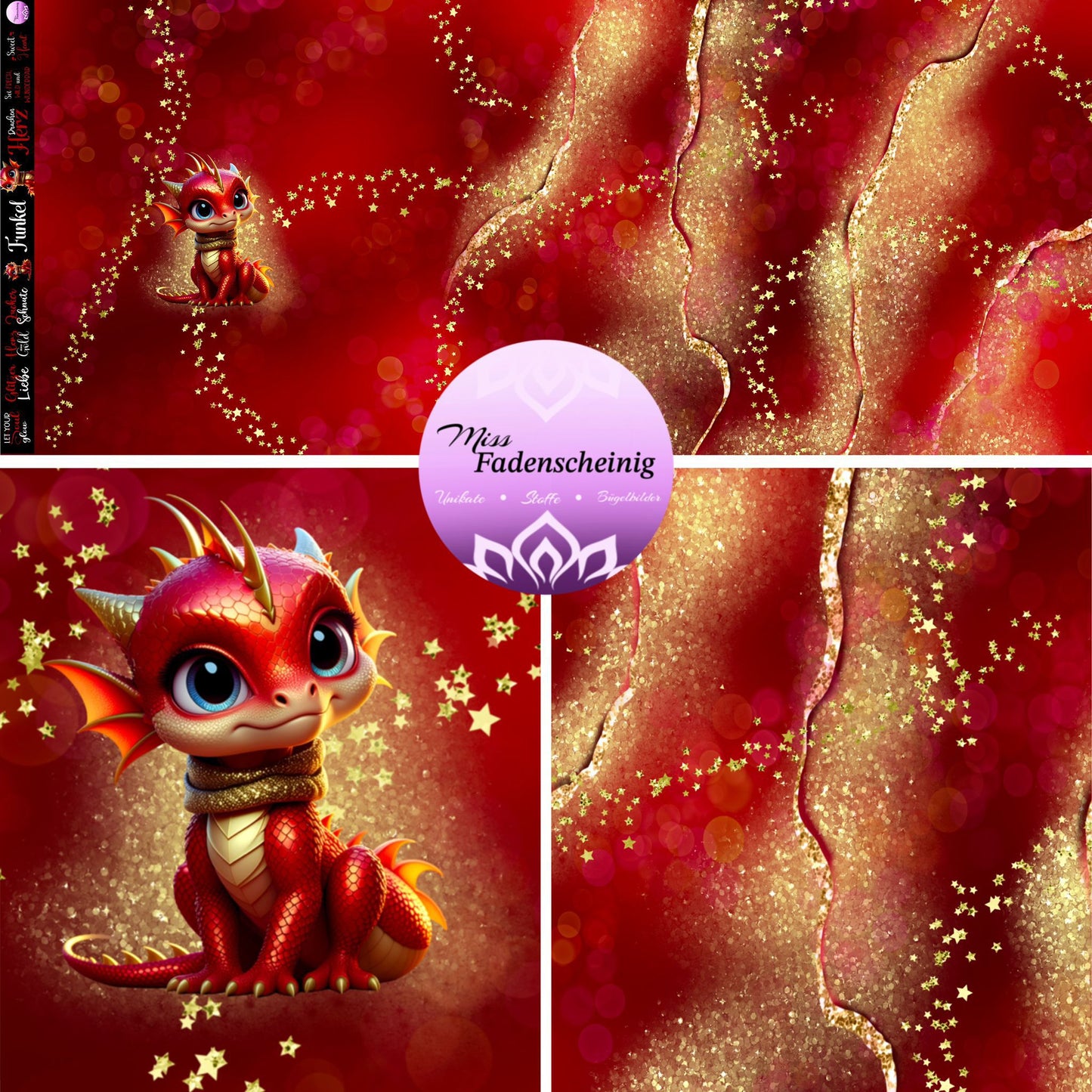 PANEL „FUNKEL“ Bio-French Terry MissFadenscheinig