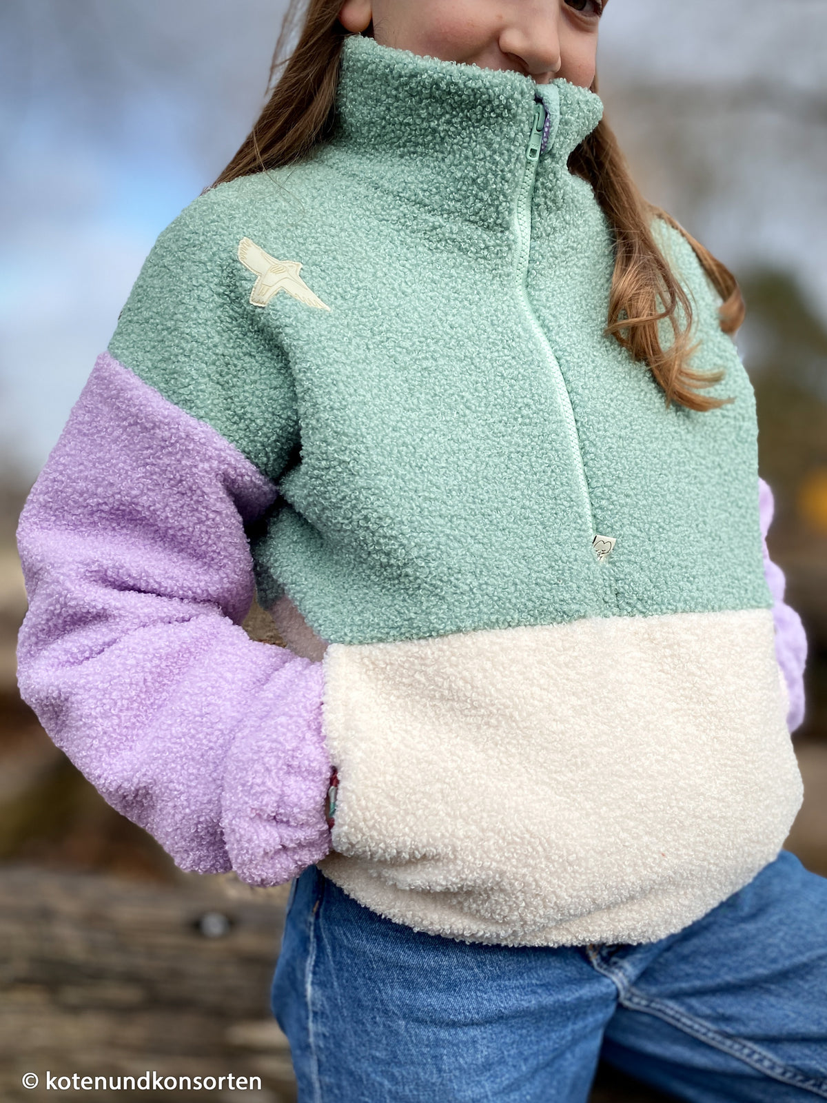 Teddybouclé Fleece by SWAFING flieder